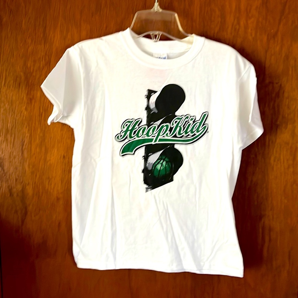 Hoop Kid S/S Youth Basketball Theme Tee